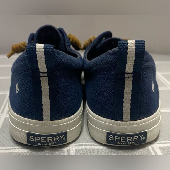 Sperry Top Sider Crest Vila Womens Size 8 Navy Shoes Sneakers Slip on Flats - Picture 8 of 11